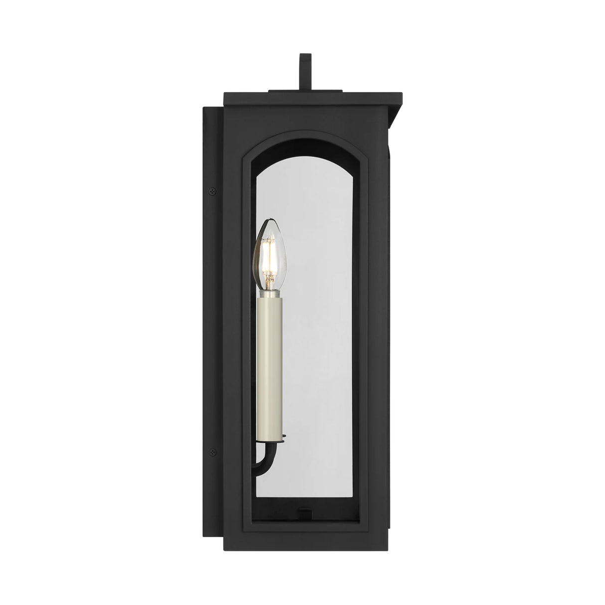 Barlow Outdoor Wall Light, Medium 19", Textured Black