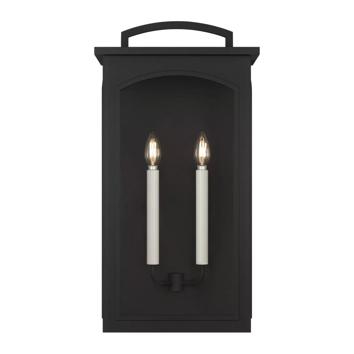 Barlow Outdoor Wall Light, Large 24", Textured Black
