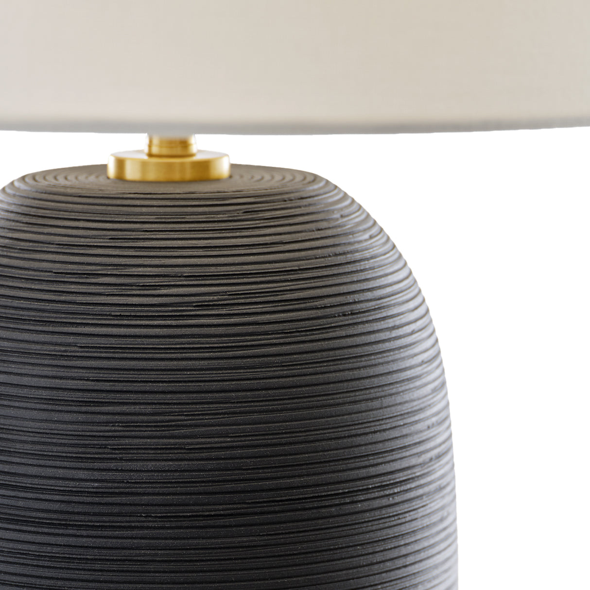 Nolette Large Table Lamp 29", Textured Black