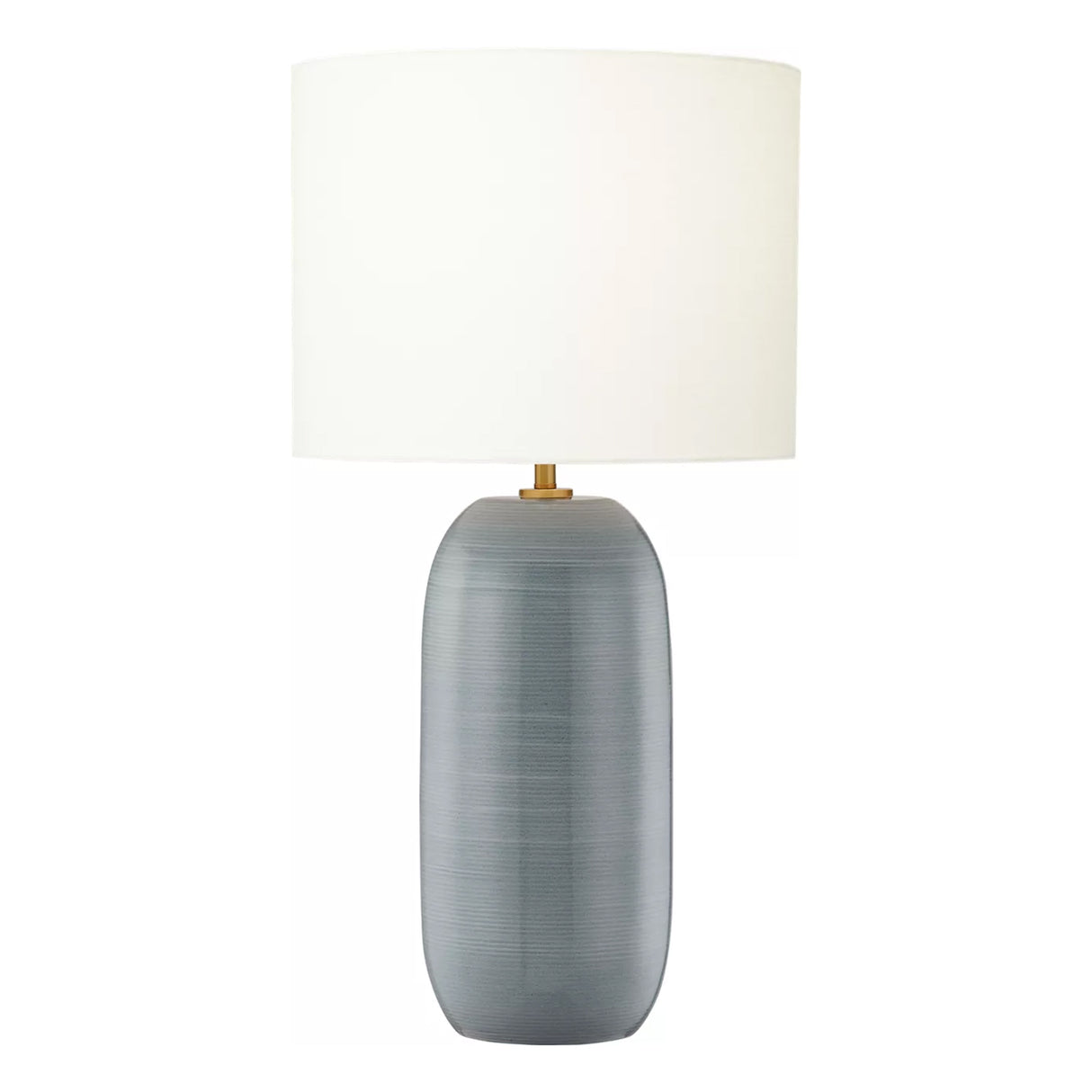 Nolette Large Table Lamp 29", Satin Storm Gray