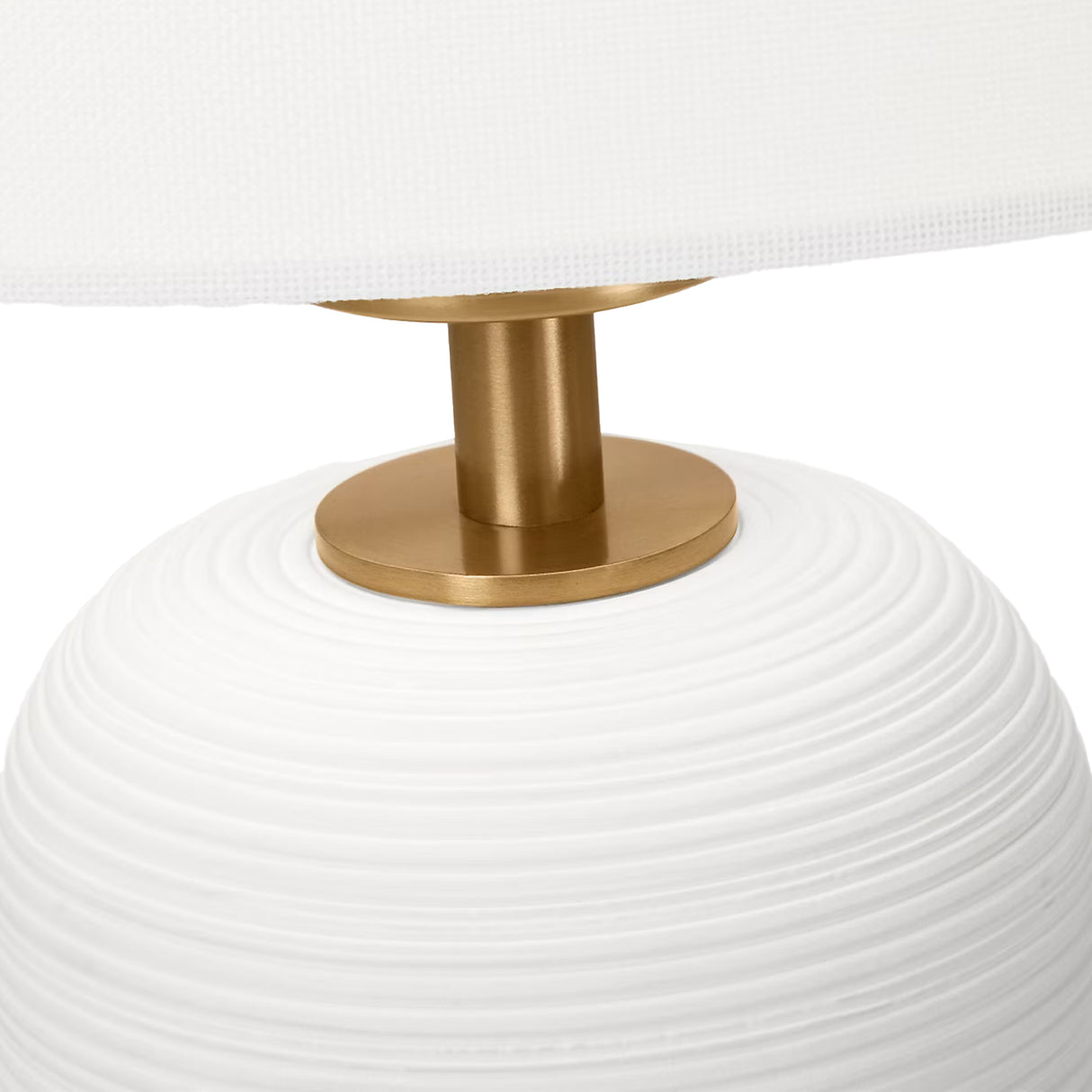 Nolette Small Table Lamp 14", Matte White