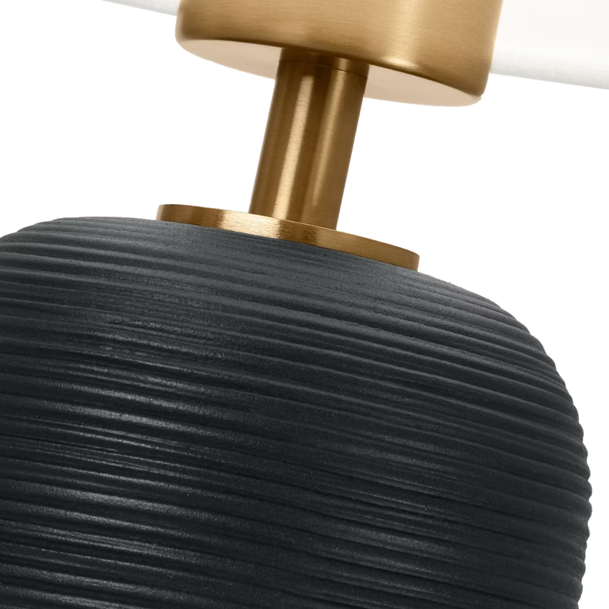 Nolette Small Table Lamp 14", Textured Black