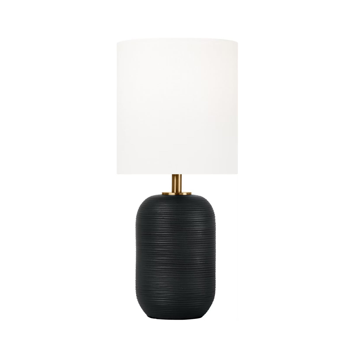 Nolette Small Table Lamp 14", Textured Black