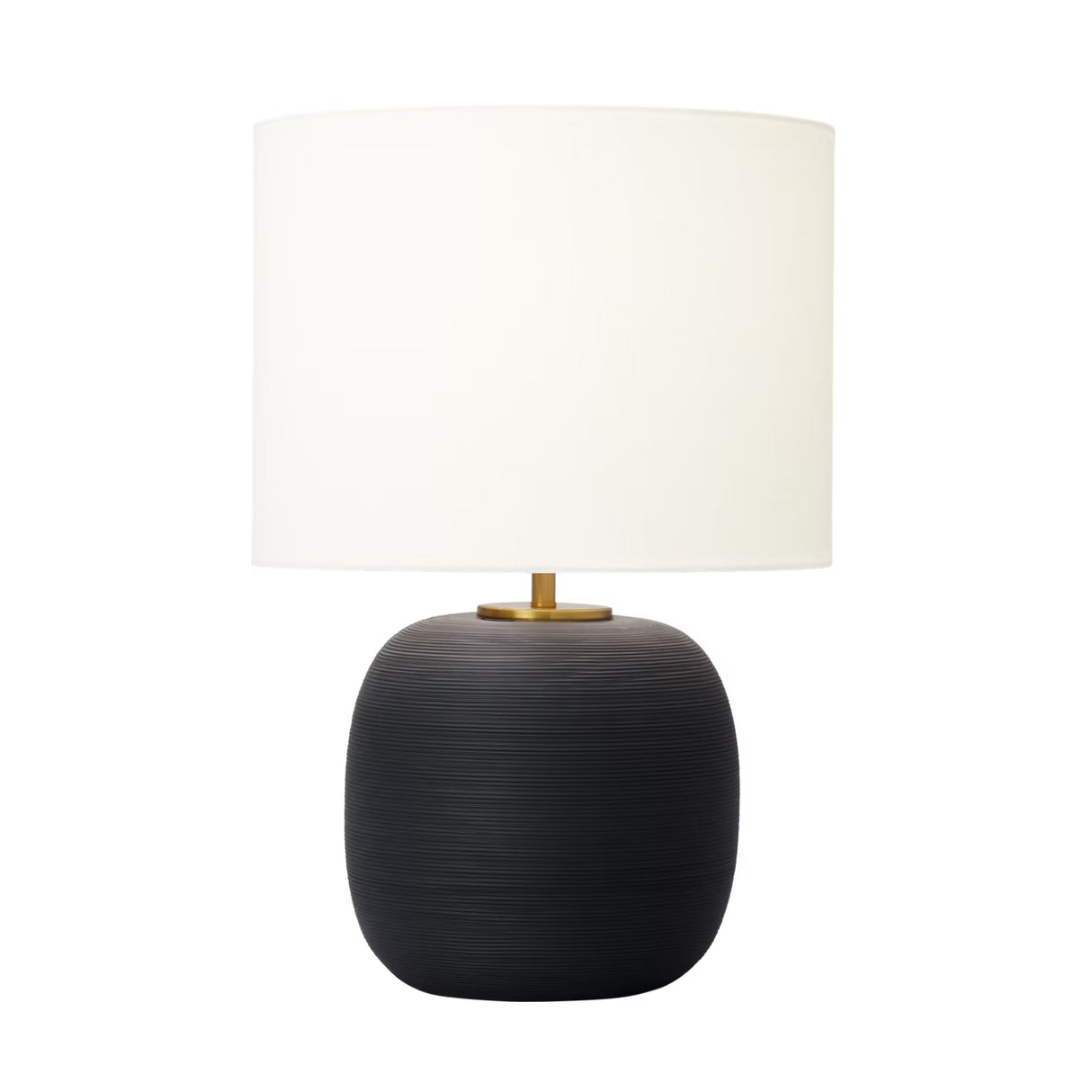 Nolette Medium Table Lamp 23", Textured Black