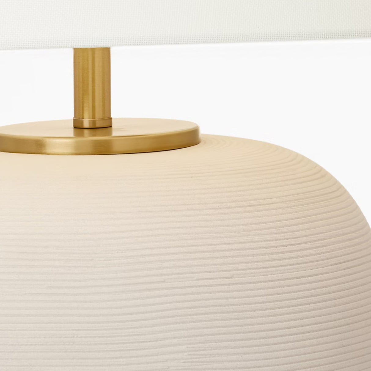 Nolette Medium Table Lamp 23", Matte Beige