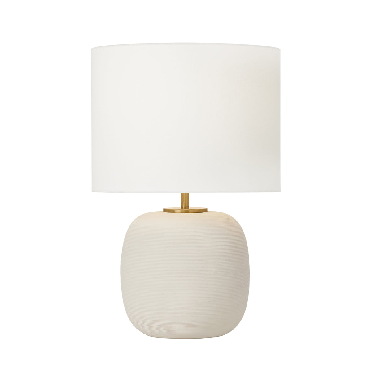 Nolette Medium Table Lamp 23", Matte Beige