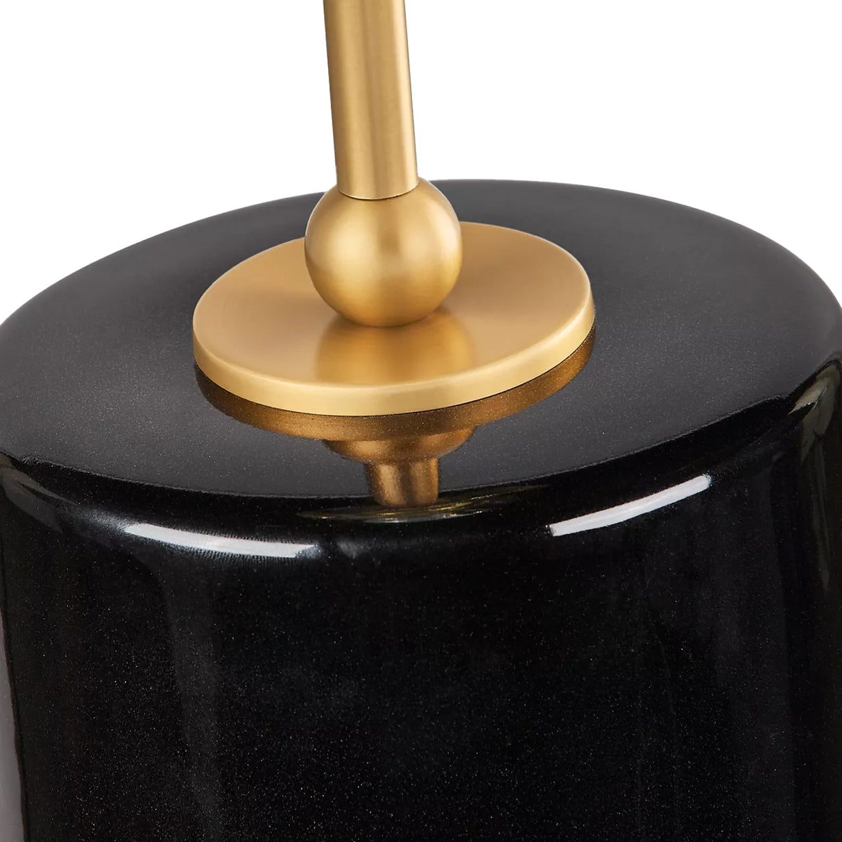 Joleigh Table Lamp 26", Glossy Black