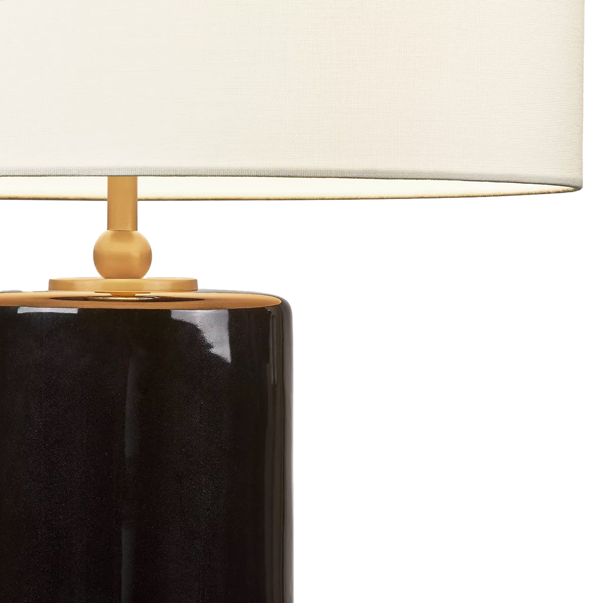 Joleigh Table Lamp 26", Glossy Black
