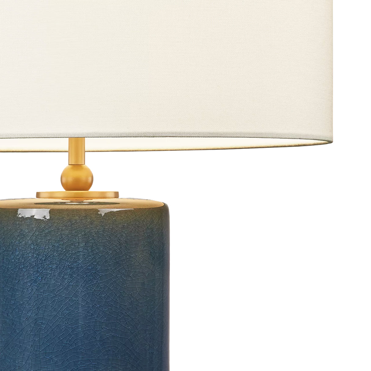 Joleigh Table Lamp 26", Cerulean Crackle
