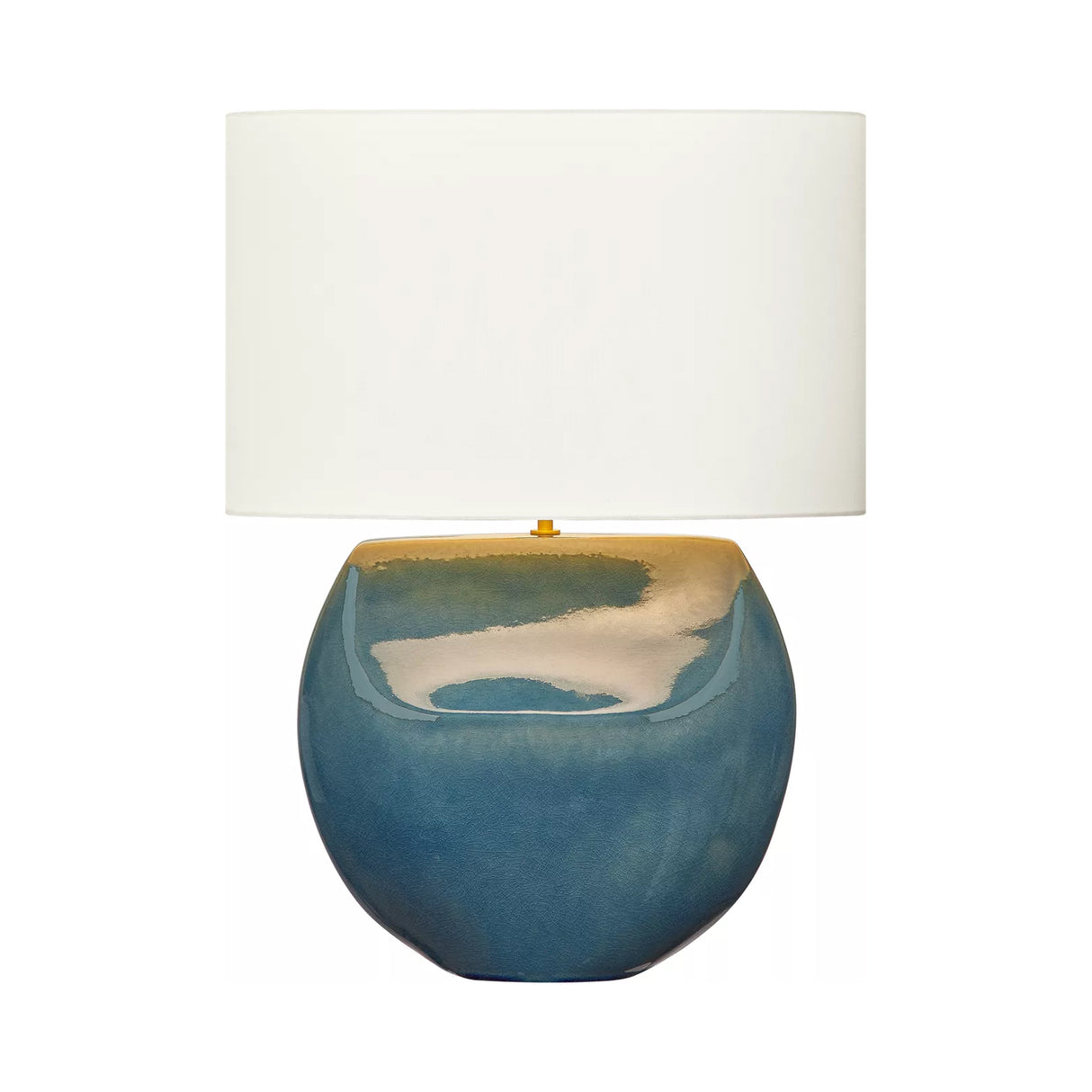 Tivola Table Lamp 27", Glossy Cerulean
