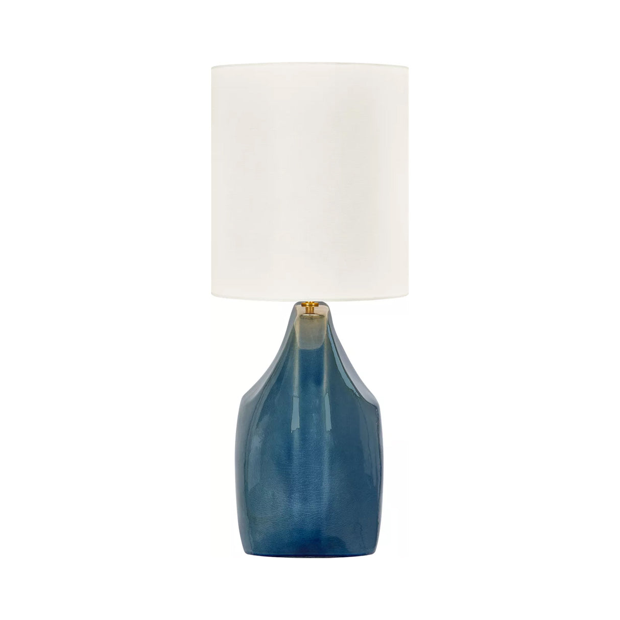 Tivola Table Lamp 27", Glossy Cerulean