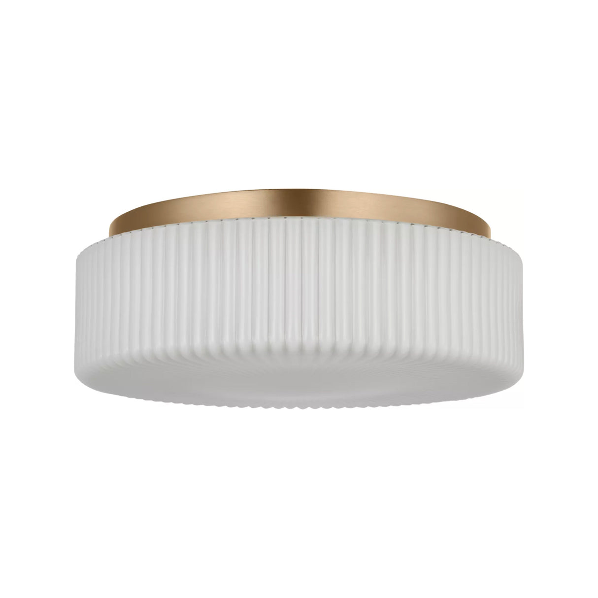 Lumina Flush Mount 14", Satin Brass
