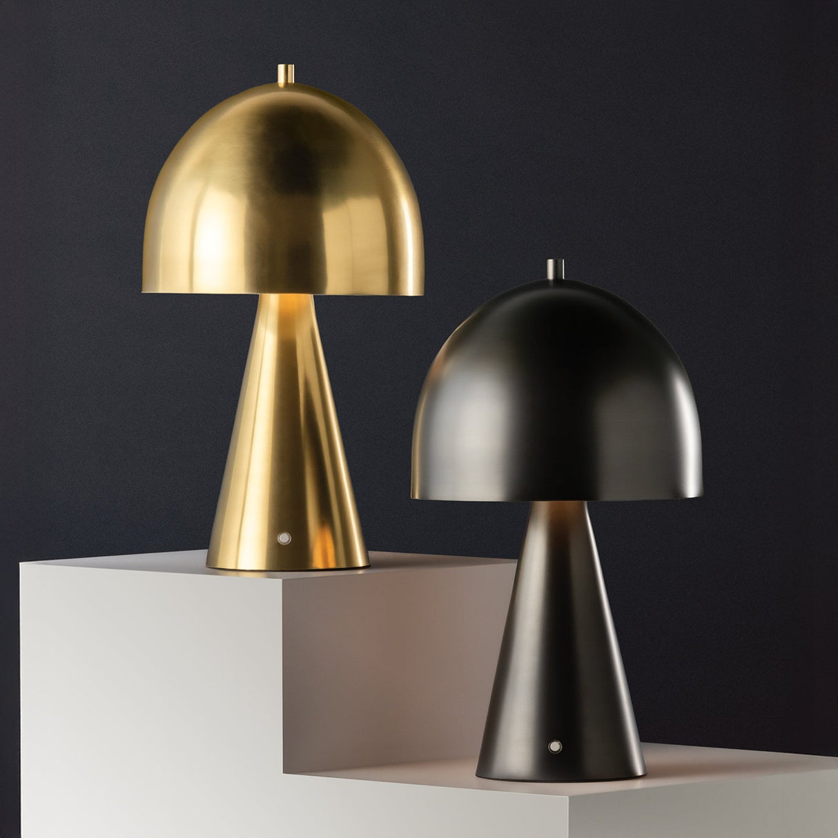 Hesper Rechargeable Table Lamp 15", Aged Brass