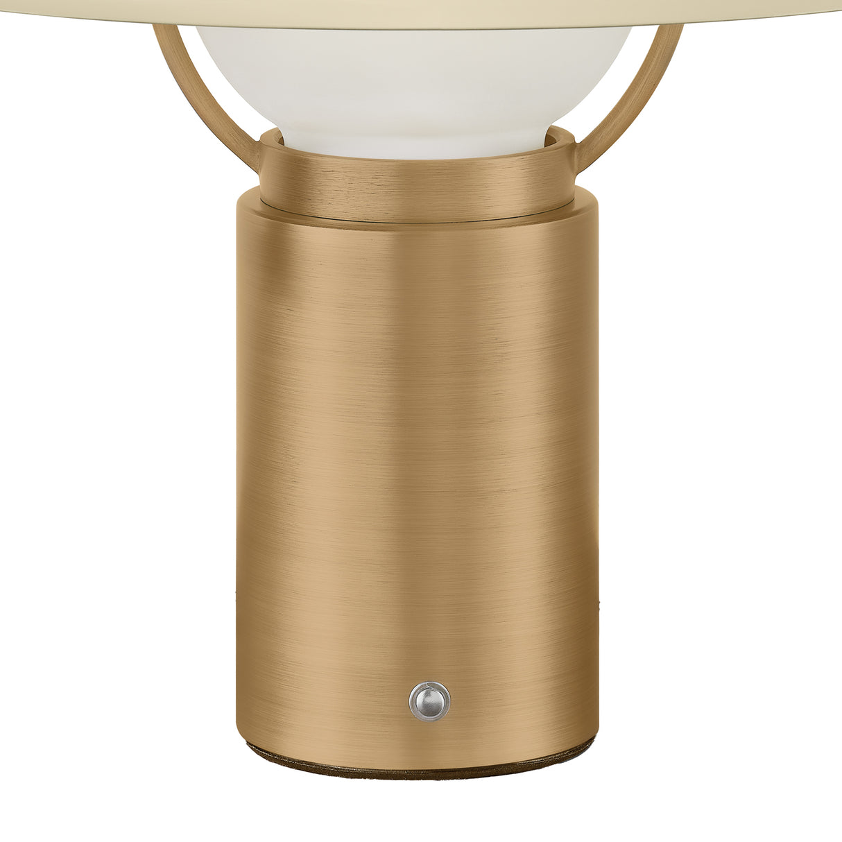 Knox Rechargeable Table Lamp 14", Patina Brass and Soft Sand