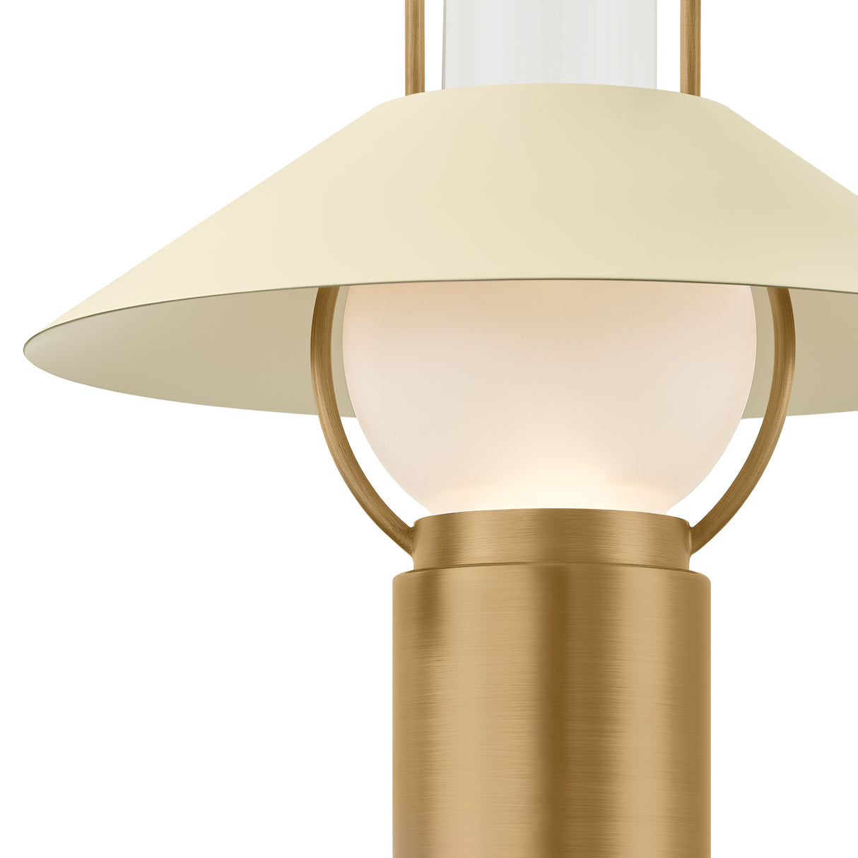 Knox Rechargeable Table Lamp 14", Patina Brass and Soft Sand