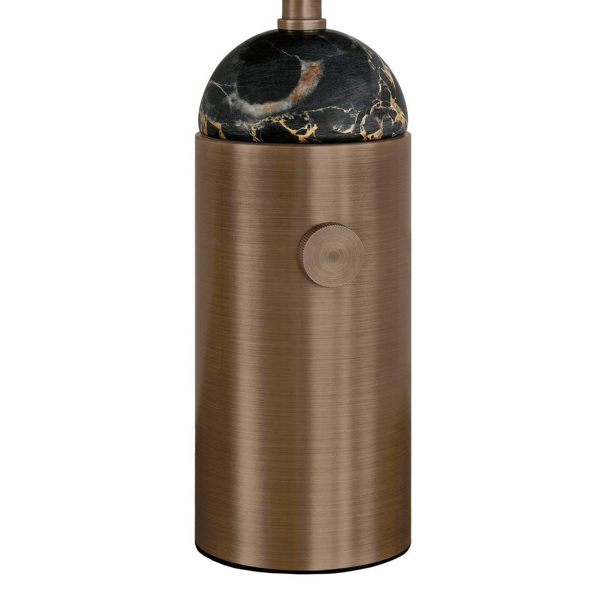 Bronte Rechargeable Table Lamp 14", Heritage Bronze and Marble