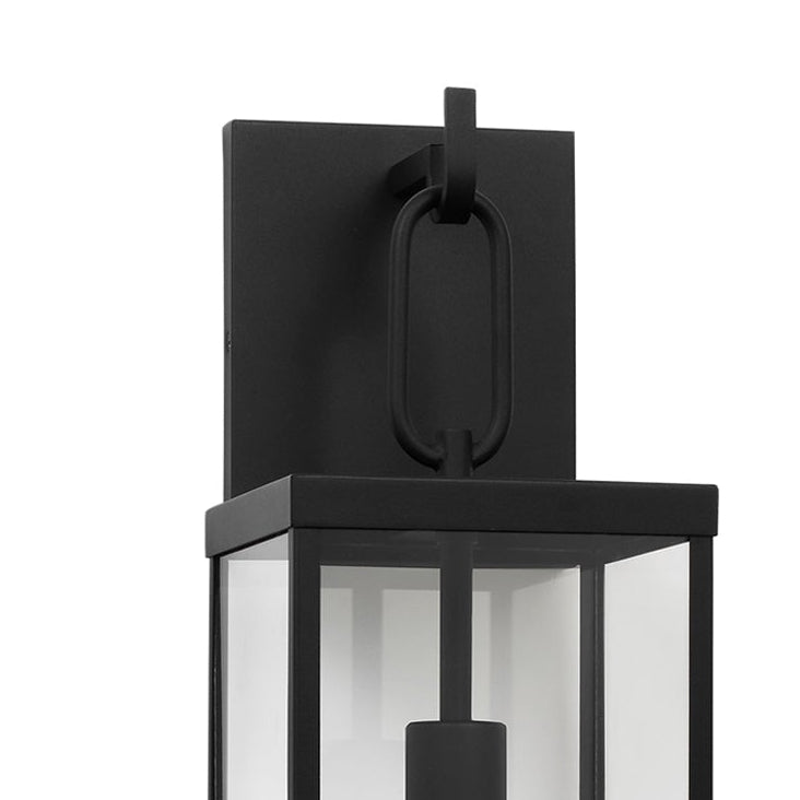Lavelle Outdoor Wall Light, Medium 22", Textured Black