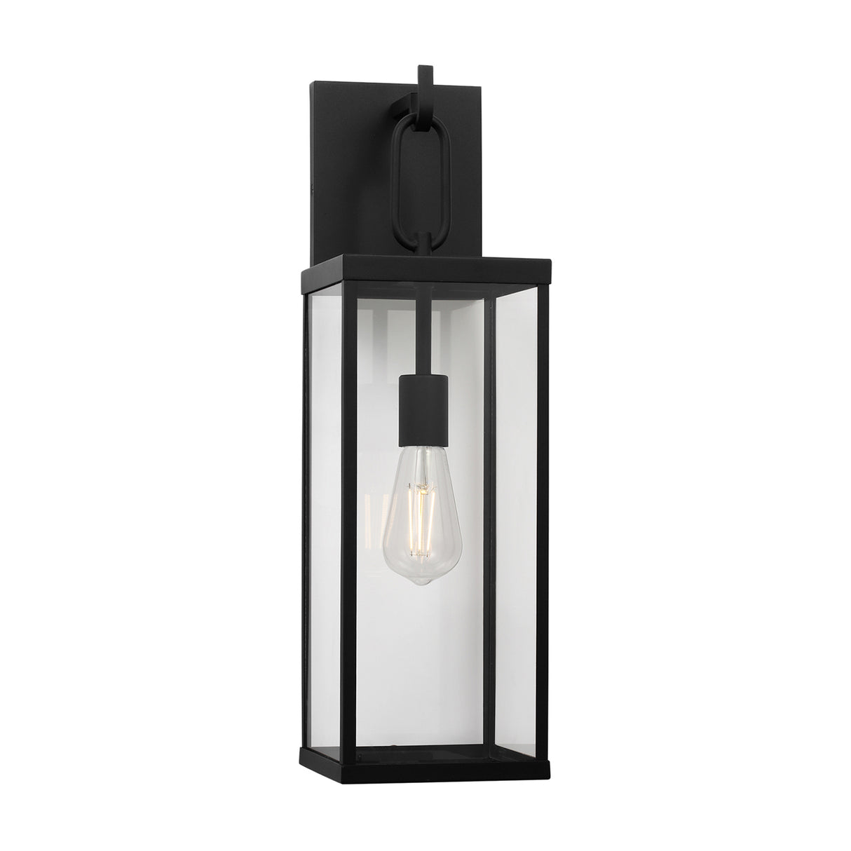 Lavelle Outdoor Wall Light, Medium 22", Textured Black