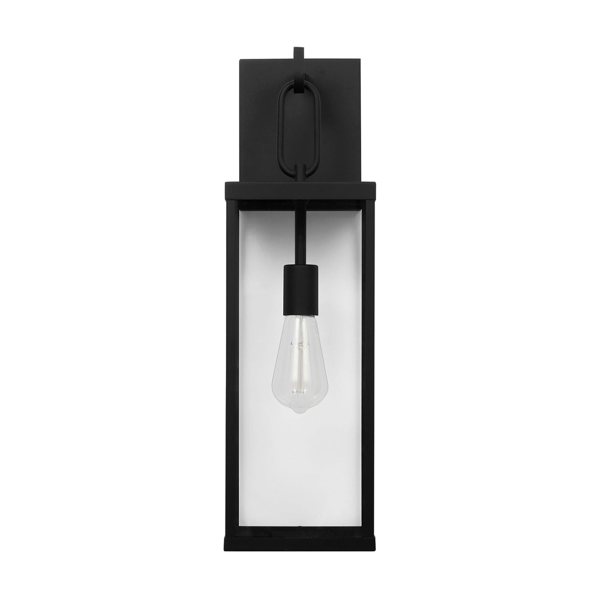 Lavelle Outdoor Wall Light, Medium 22", Textured Black