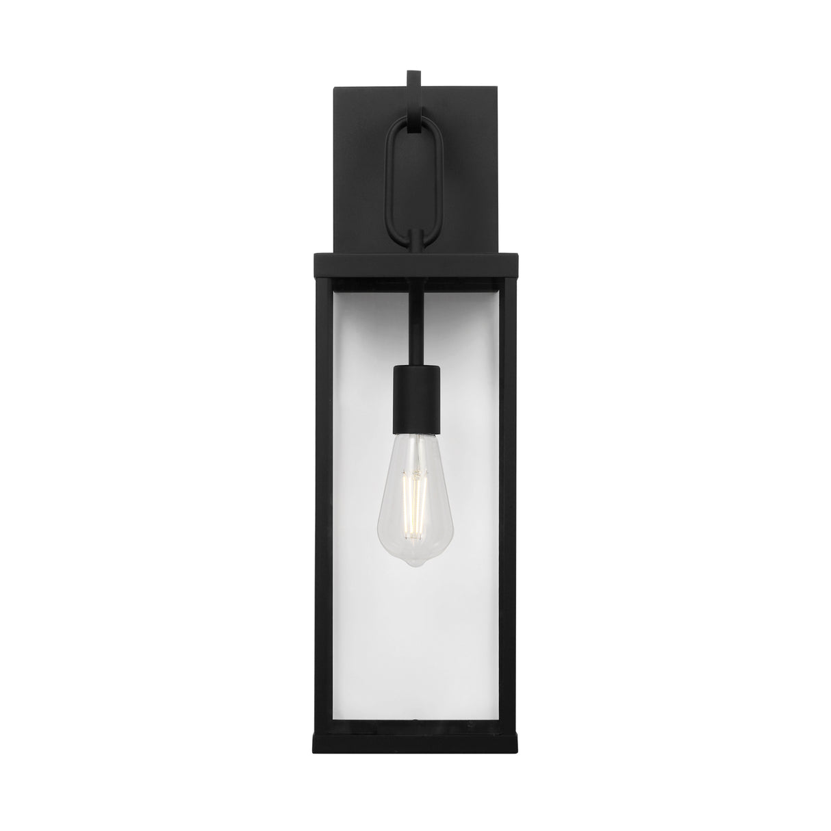 Lavelle Outdoor Wall Light, Medium 22", Textured Black
