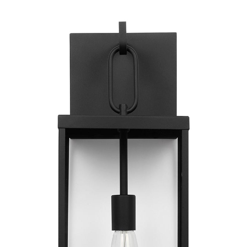Lavelle Outdoor Wall Light, Large 25", Textured Black
