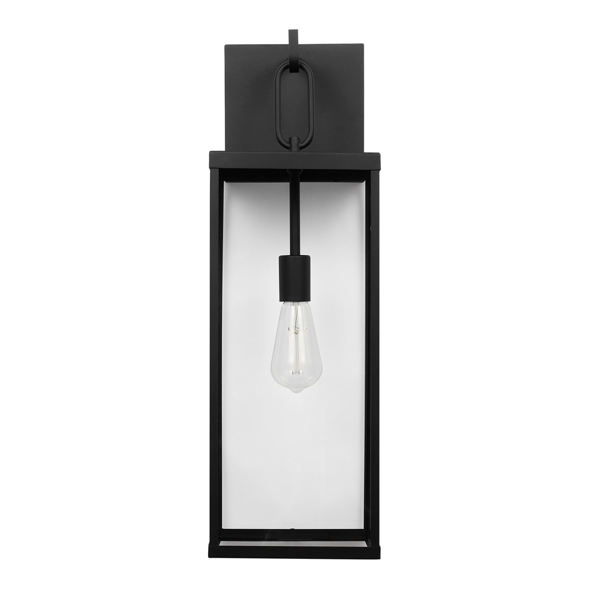 Lavelle Outdoor Wall Light, Large 25", Textured Black