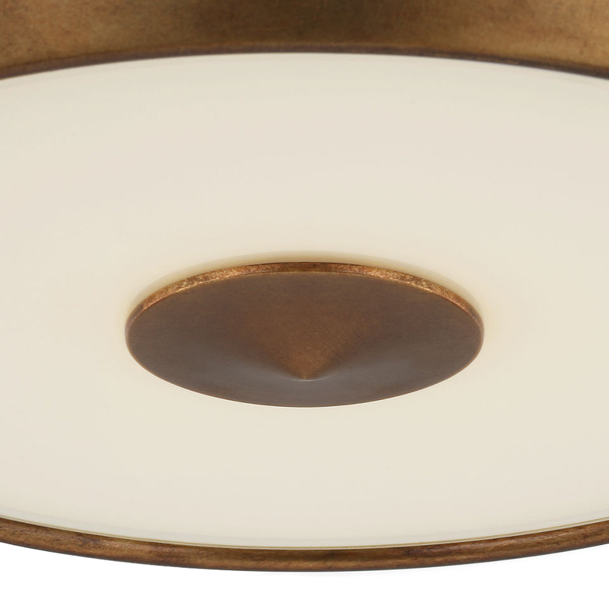 Garnett Semi-Flush 18", Vintage Gilded Brass