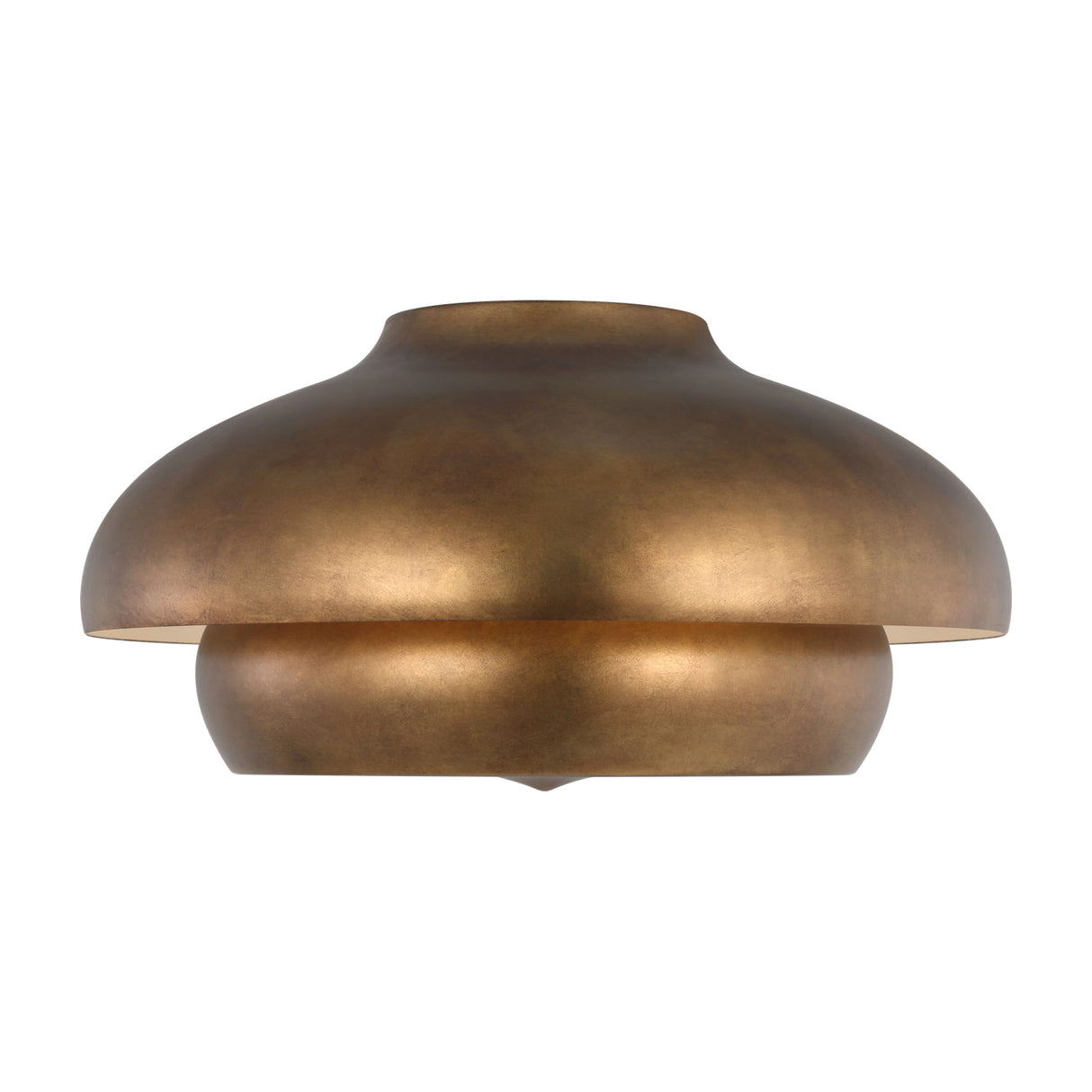 Garnett Semi-Flush 18", Vintage Gilded Brass