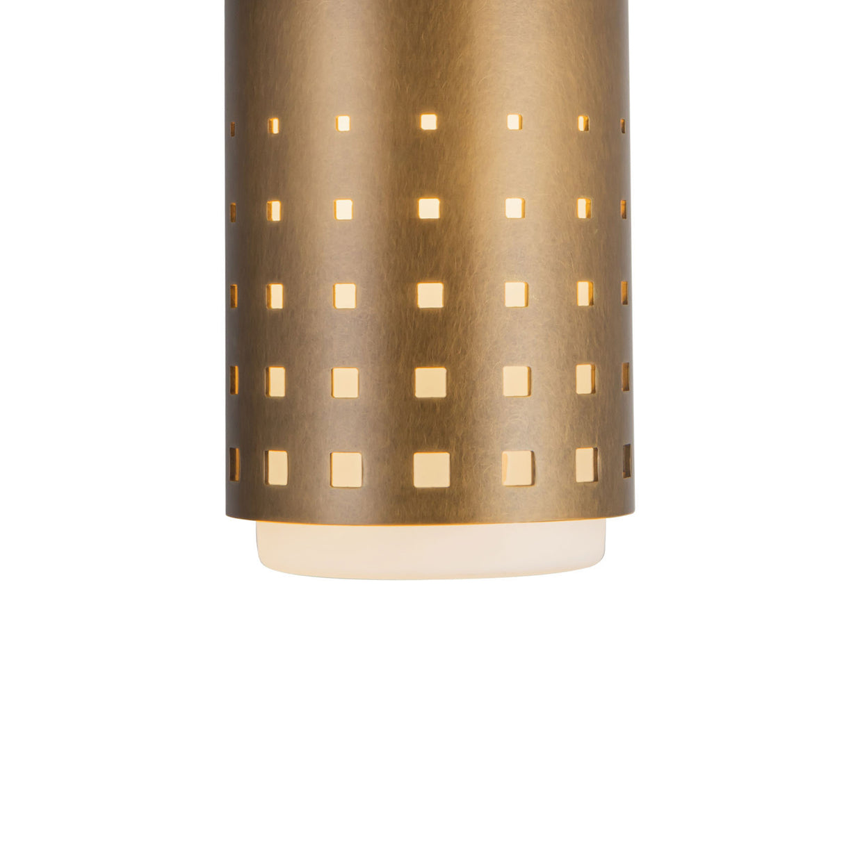 Egan Cylinder Flush Mount 5", Vintage Brass