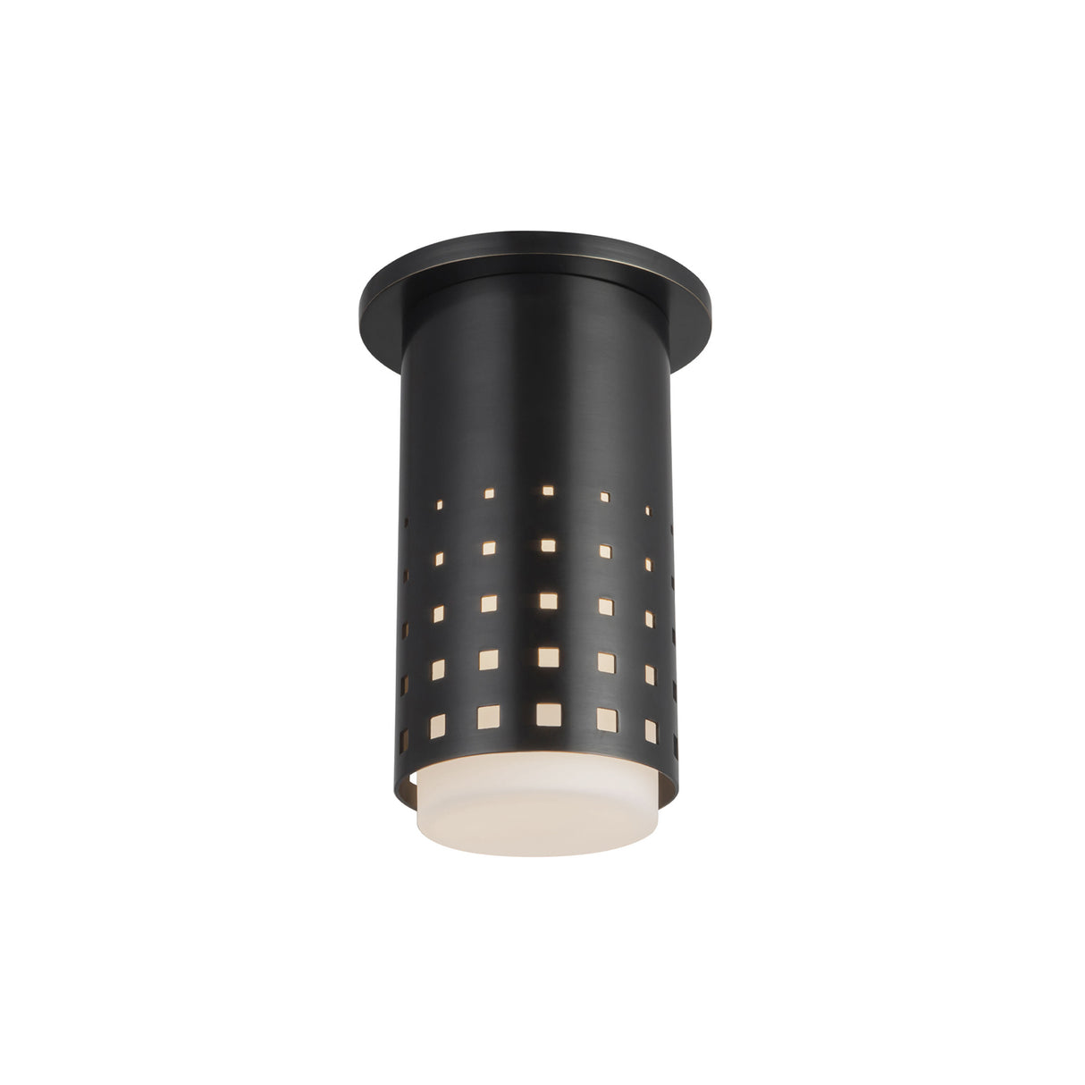 Egan Cylinder Flush Mount 5", Urban Bronze