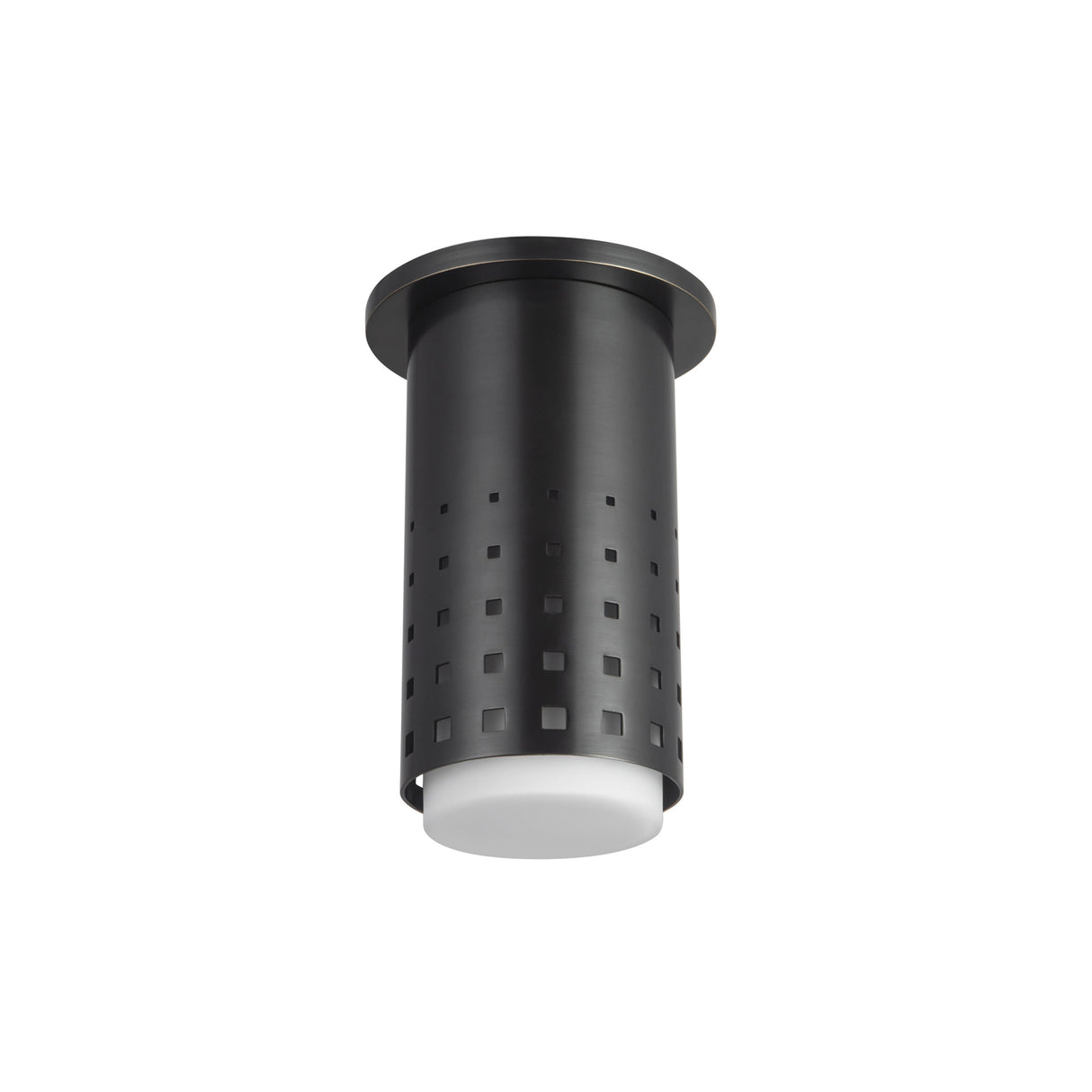 Egan Cylinder Flush Mount 5", Urban Bronze
