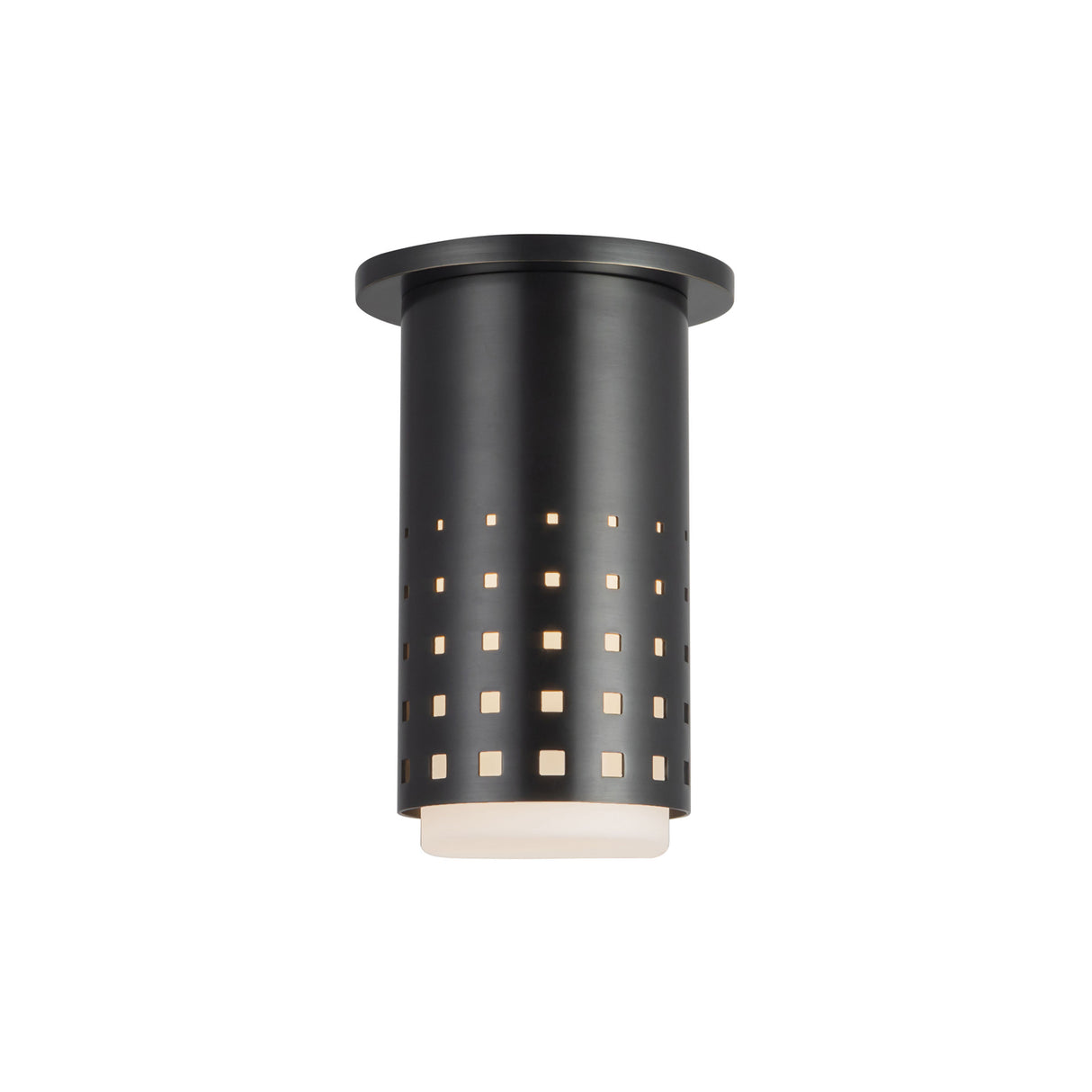 Egan Cylinder Flush Mount 5", Urban Bronze