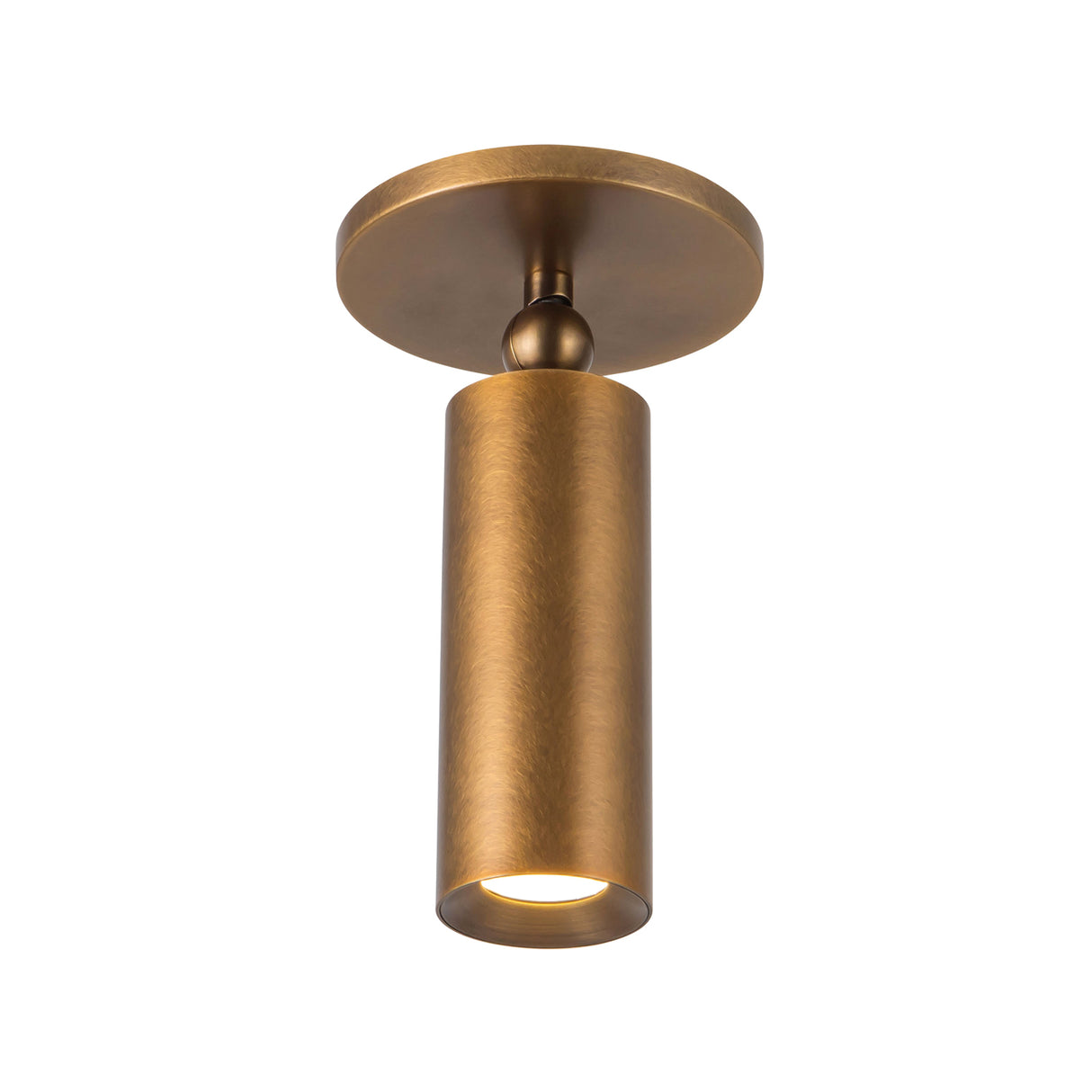 Wilber Adjustable LED Spot Light 5", Aged Brass
