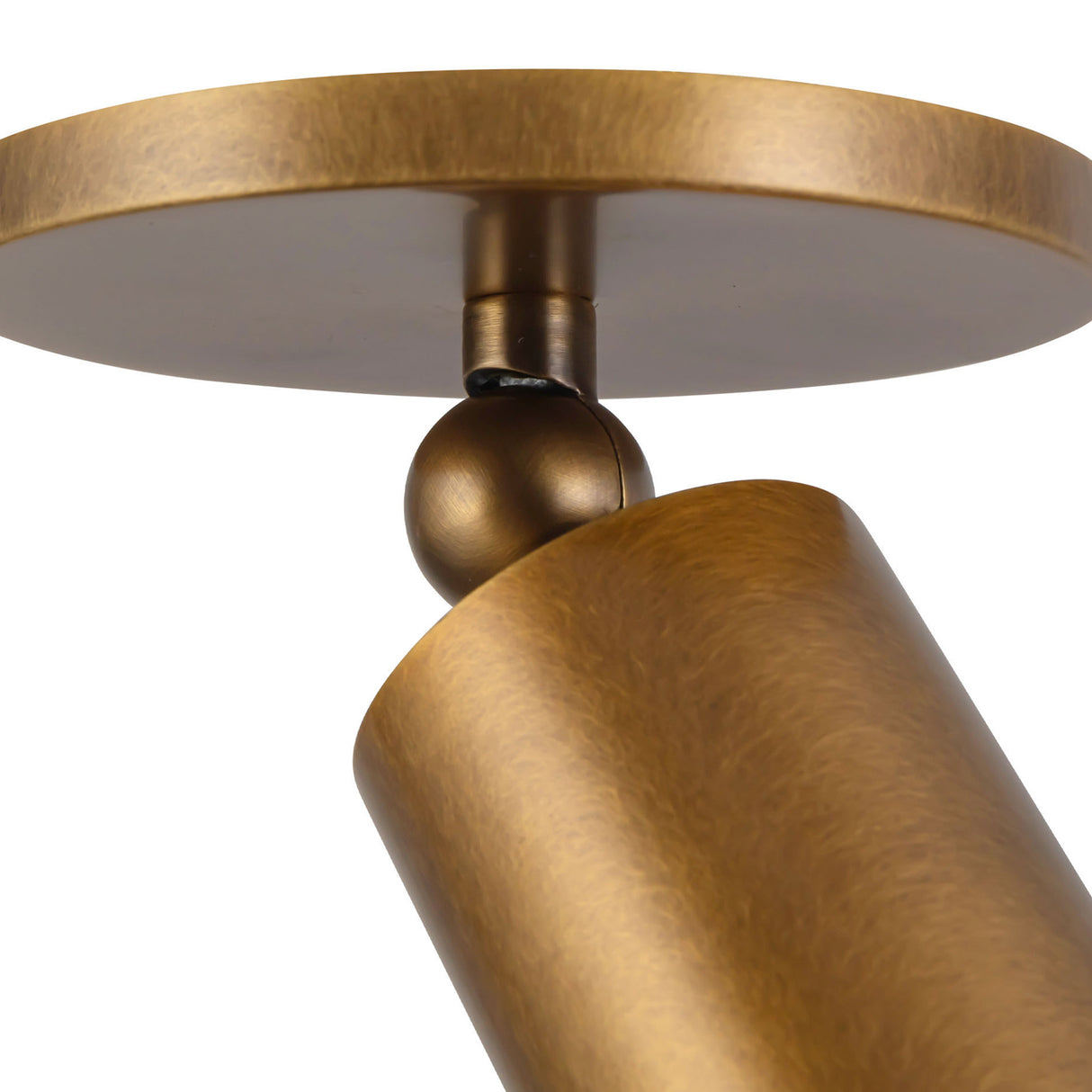 Wilber Adjustable LED Spot Light 5", Aged Brass
