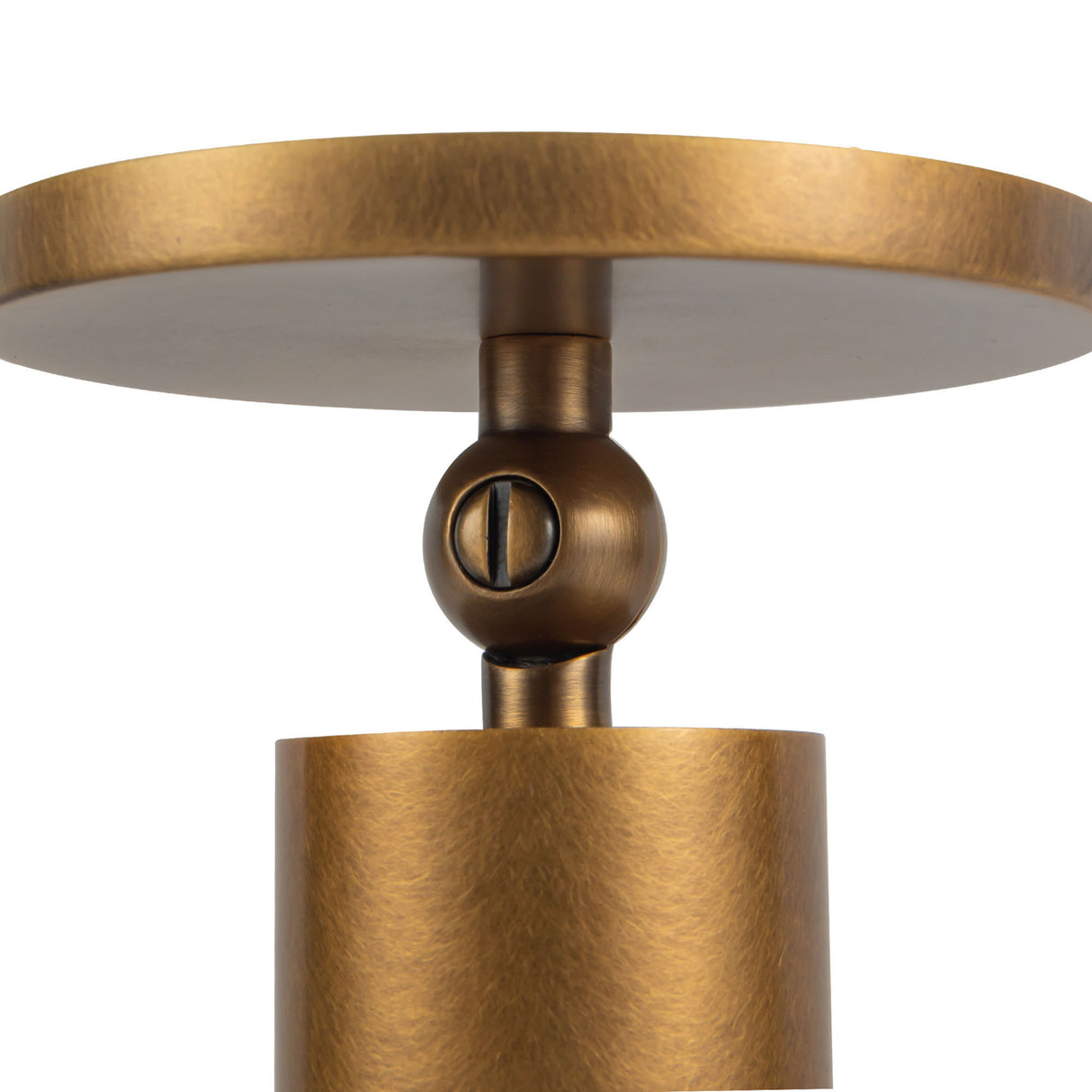 Wilber Adjustable LED Spot Light 5", Aged Brass