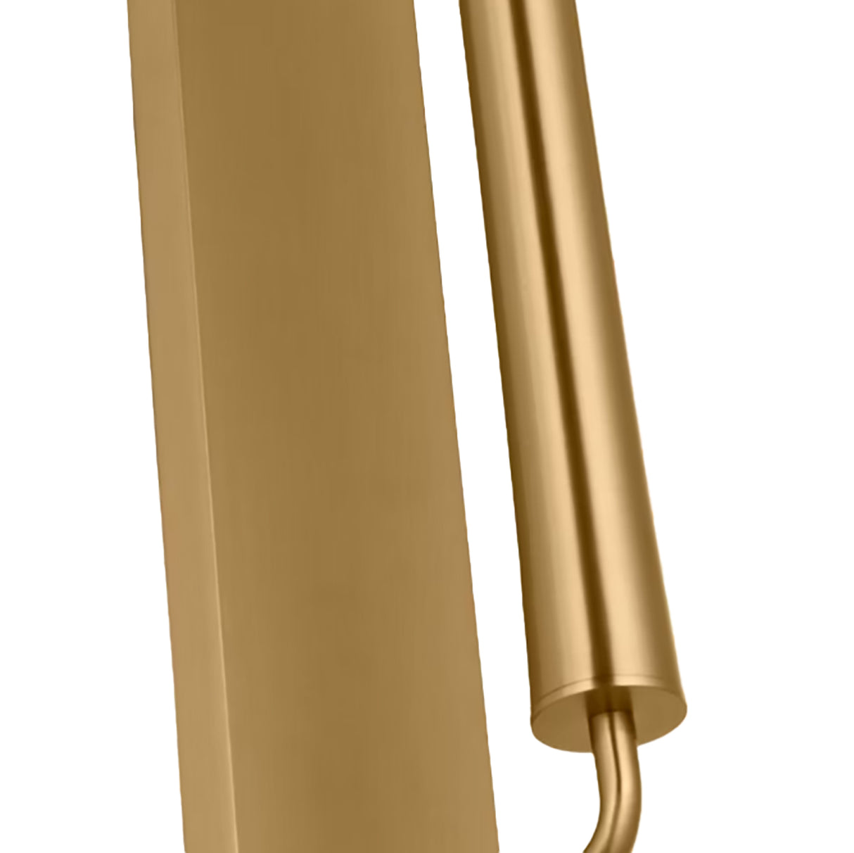 Solana Wall Sconce 18", Modern Brass