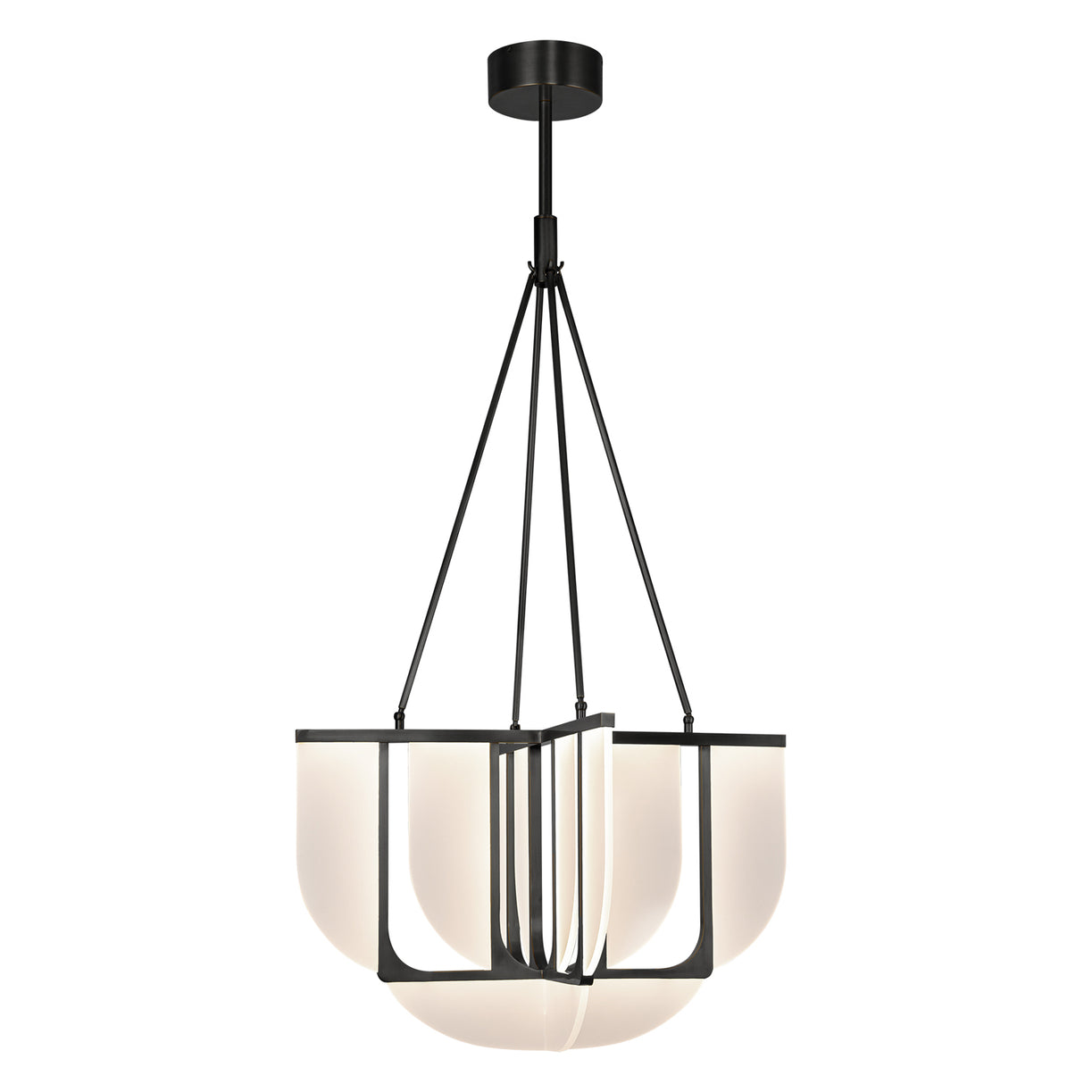 Dagan LED Chandelier 30", Urban Bronze