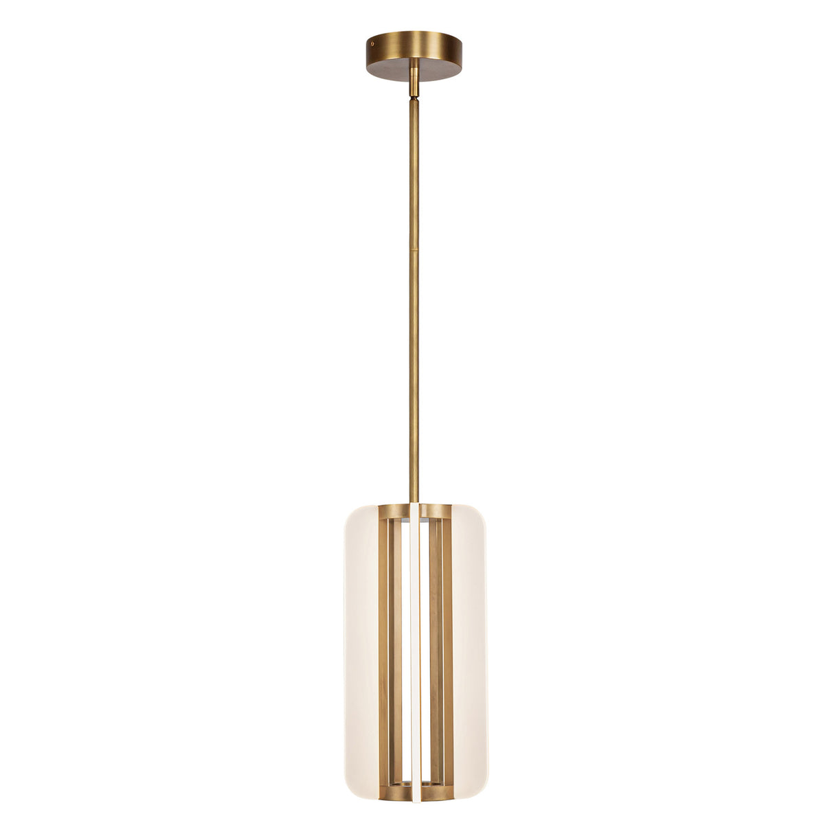 Dagan LED Pendant 7", Vintage Brass