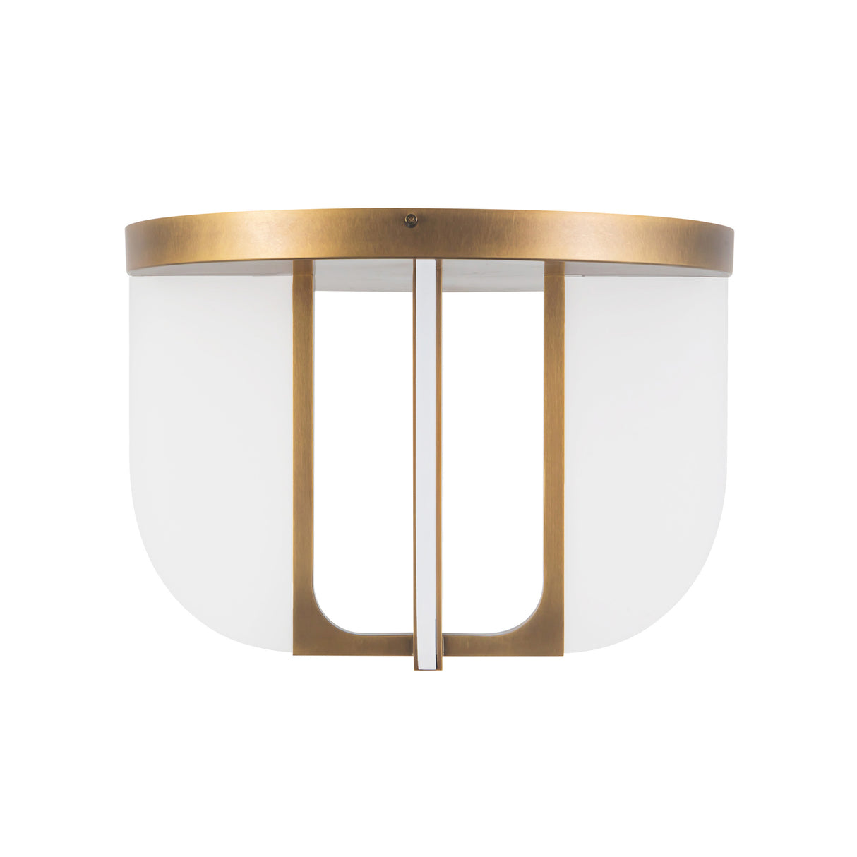 Dagan LED Flush Mount 17", Vintage Brass