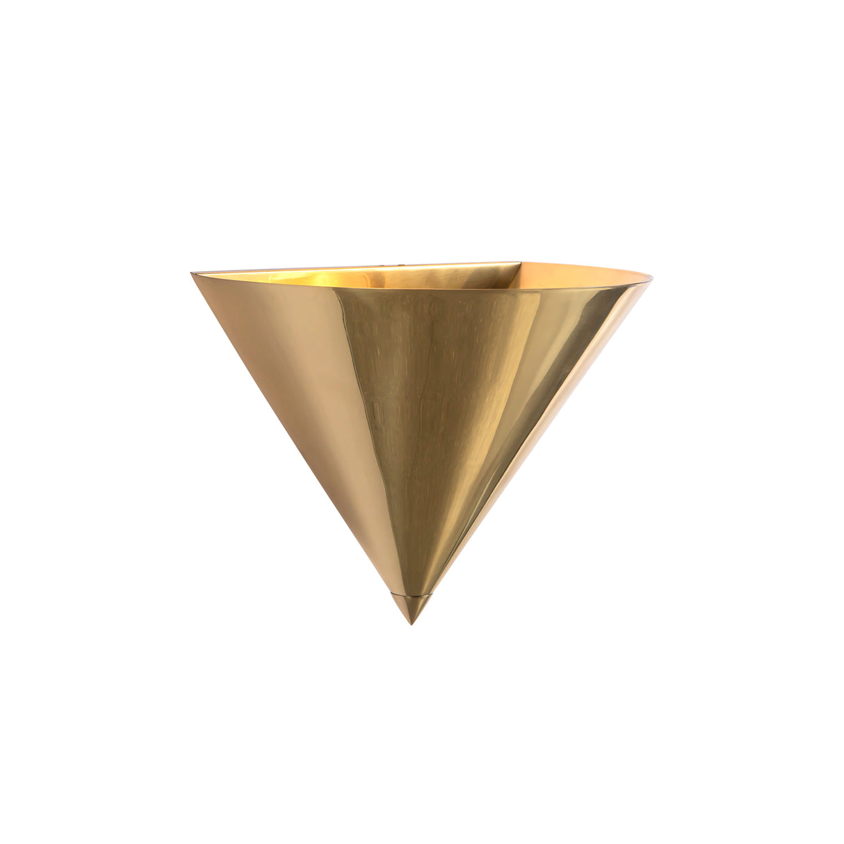 Zora Wall Sconce 8", Polished Brass