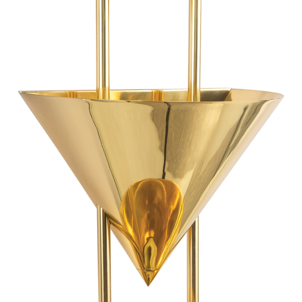 Zora 3 Light Wall Sconce 28", Polished Brass