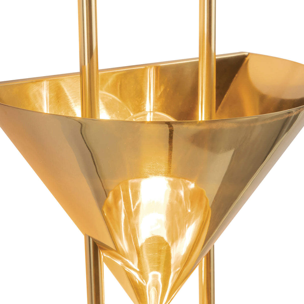 Zora 3 Light Wall Sconce 28", Polished Brass