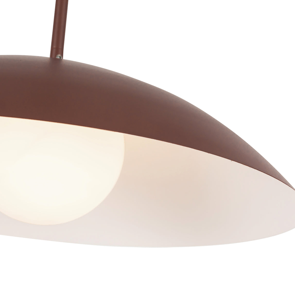 Lenora Metal Pendant 19", Maroon