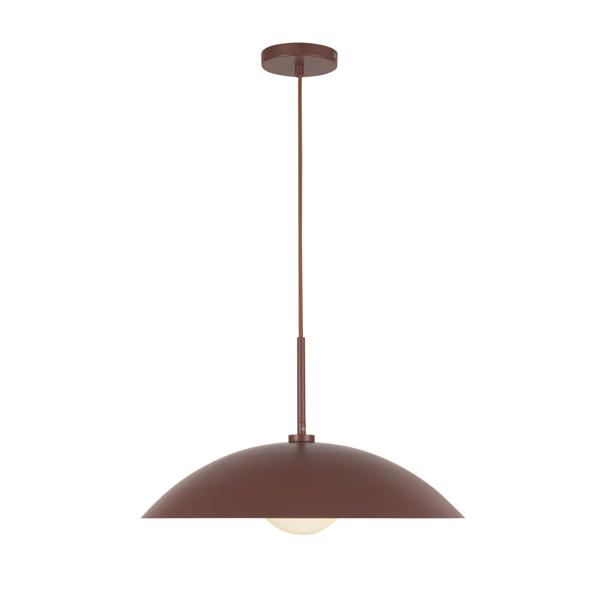 Lenora Metal Pendant 19", Maroon