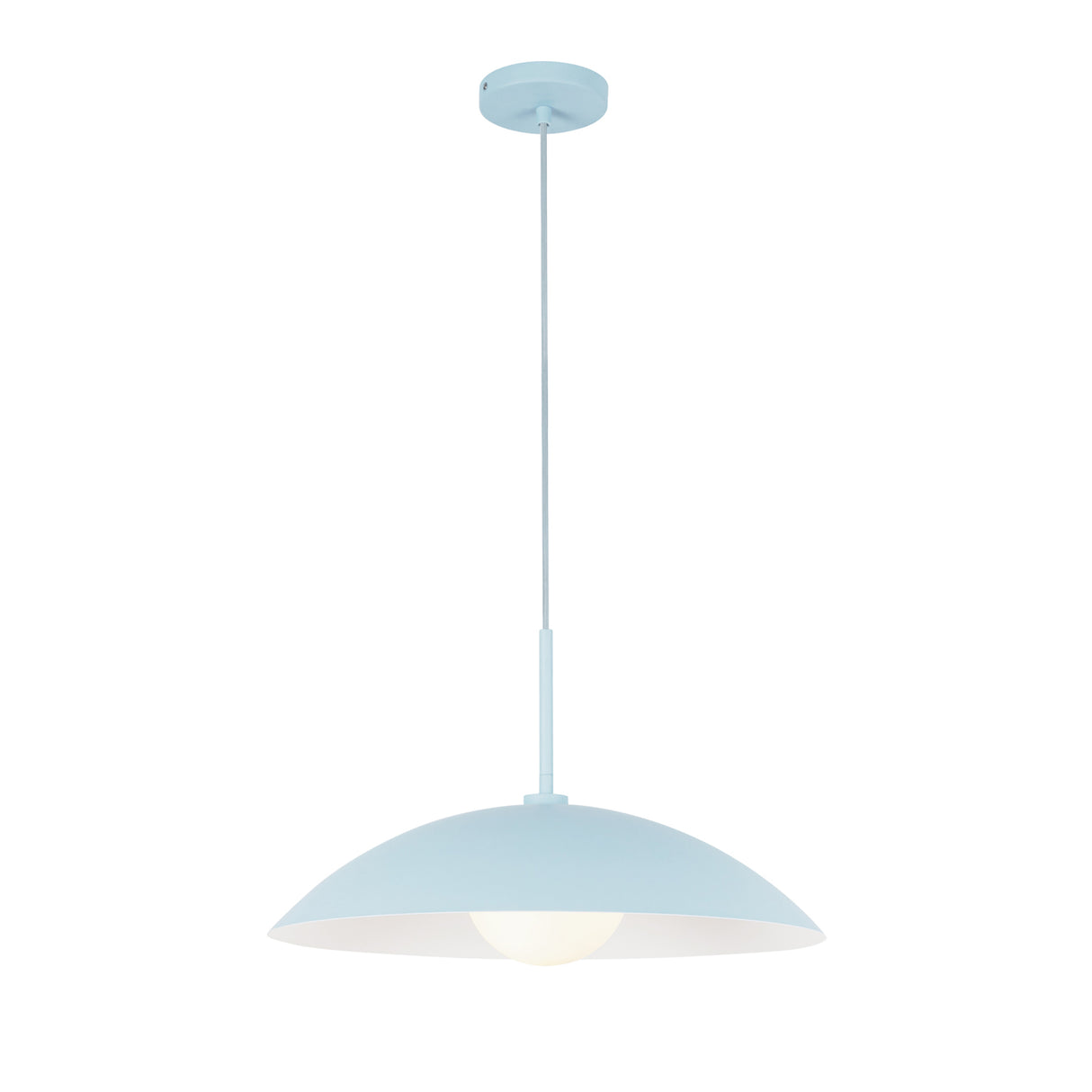 Lenora Metal Pendant 19", Baby Blue