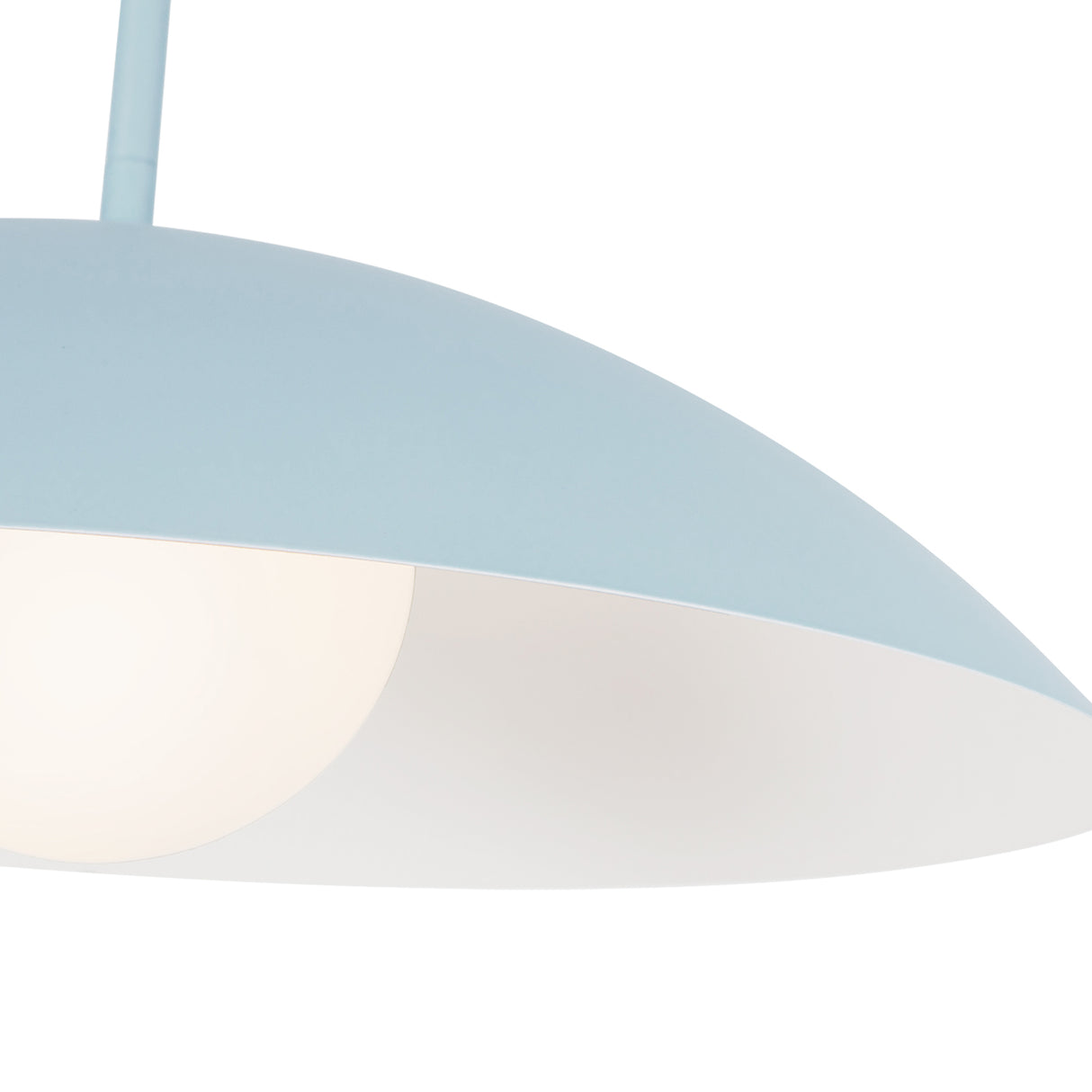Lenora Metal Pendant 19", Baby Blue