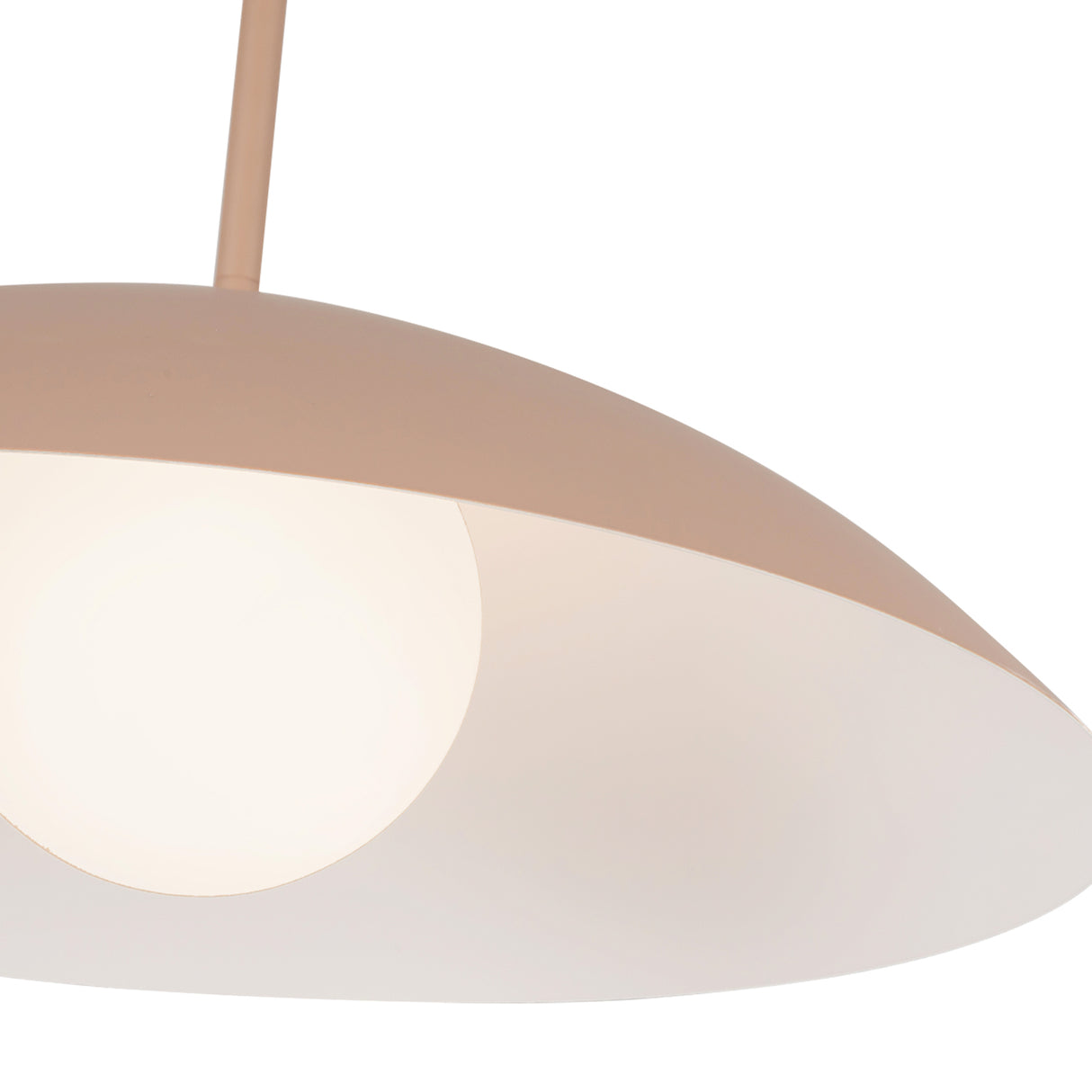 Lenora Metal Pendant 19", Blush