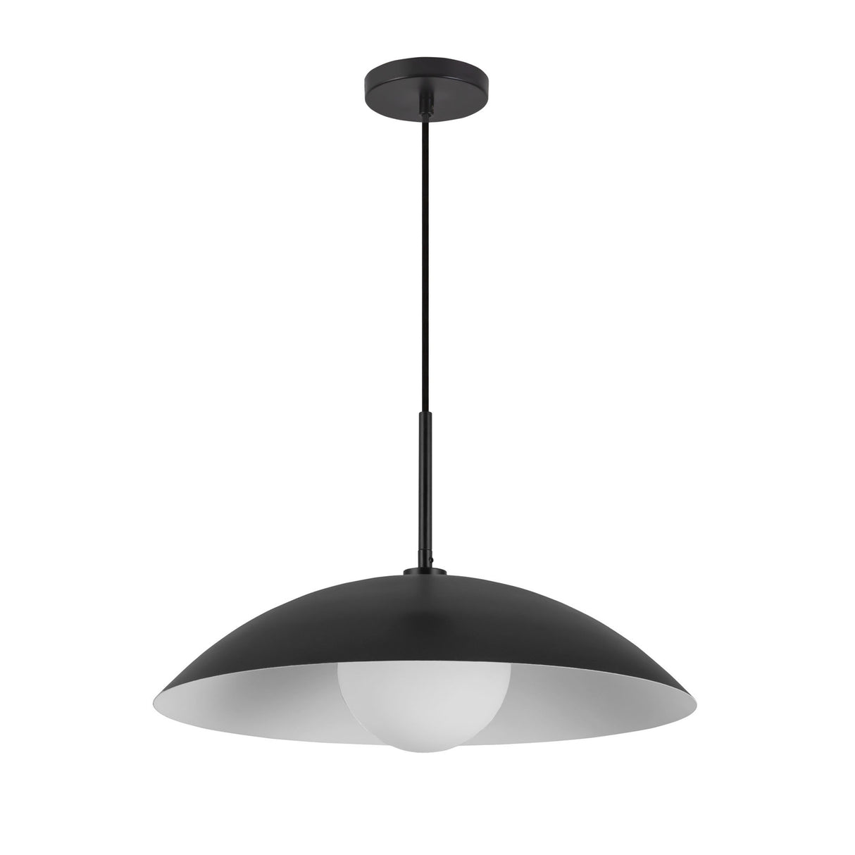 Lenora Metal Pendant 19", Black