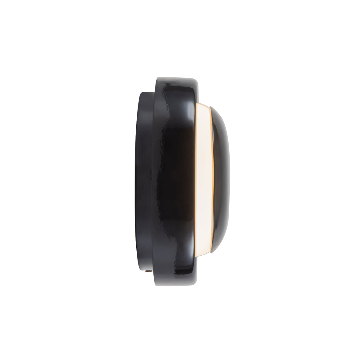 Carina LED Wall Sconce 8", Glossy Black