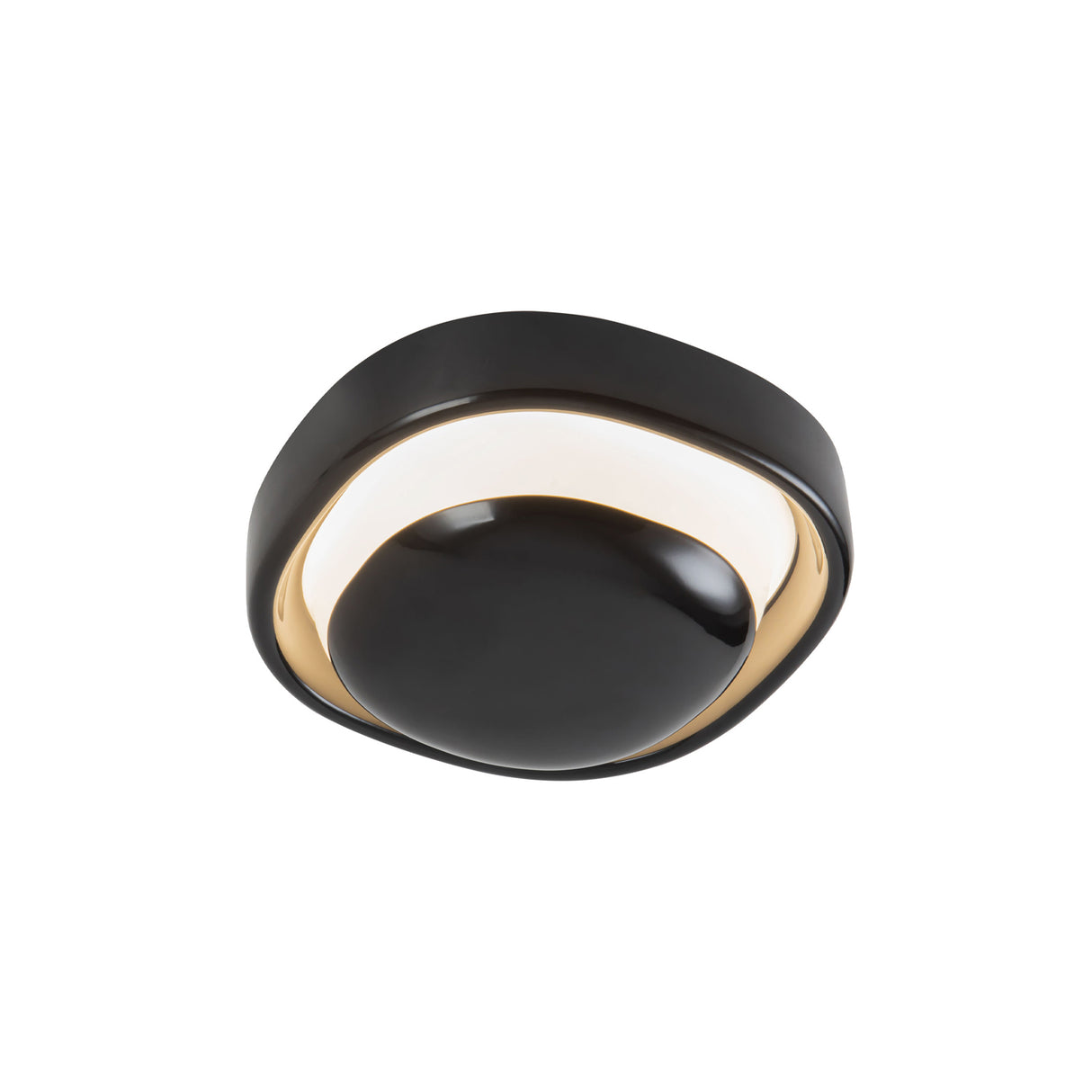 Carina LED Wall Sconce 8", Glossy Black